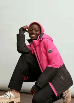 bonprix Jacken & Mäntel|Sportbekleidung^wasserdichte Ski Funktions-Jacke magnolienpink/schwarz