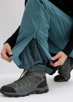 bonprix Hosen|Sportbekleidung^wasserdichte Ski Funktions-Thermohose mit abnehmbaren Trägern graugrün