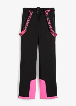bonprix Outdoorbekleidung|Thermobekleidung^wasserdichte Ski Funktions-Thermohose mit abnehmbaren Trägern schwarz