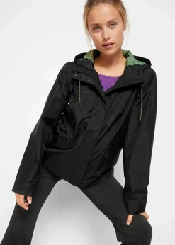 bonprix Bekleidung·Jumpsuits|Bekleidung·Sweat^wasserdichte, ultraleichte Funktionsjacke schwarz