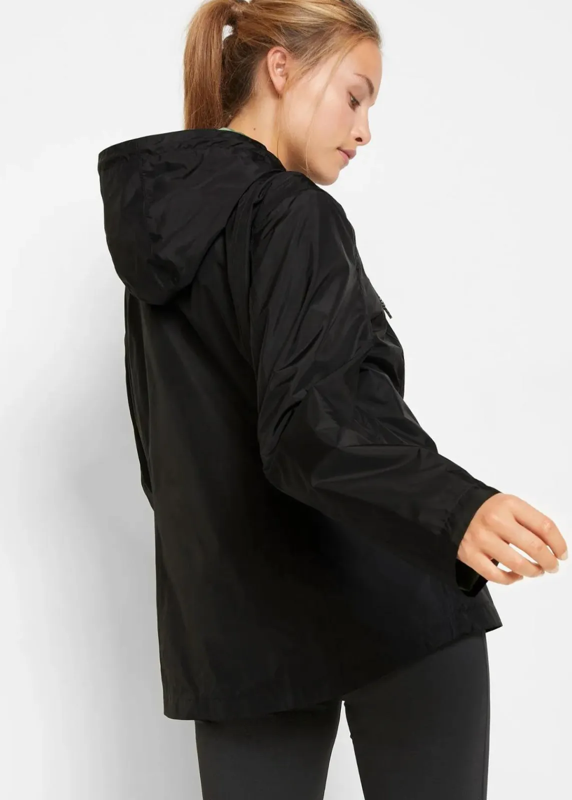 bonprix Bekleidung·Jumpsuits|Bekleidung·Sweat^wasserdichte, ultraleichte Funktionsjacke schwarz