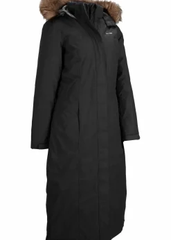 bonprix Bekleidung·Hosen|Jacken & Mäntel^wasserdichter Outdoor-Mantel mit Fellimitat schwarz