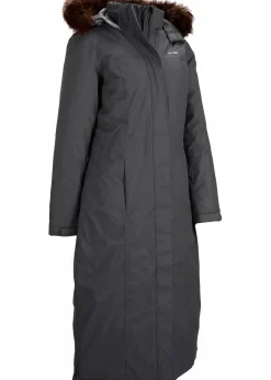 bonprix Jacken & Mäntel|Bekleidung·Hosen^wasserdichter Outdoor-Mantel mit Fellimitat schiefergrau
