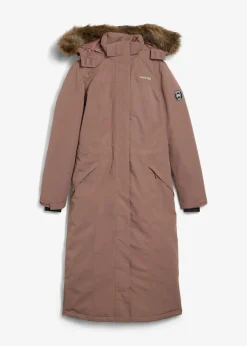 bonprix Jacken & Mäntel|Bekleidung·Hosen^wasserdichter Outdoor-Mantel mit Fellimitat matt braun
