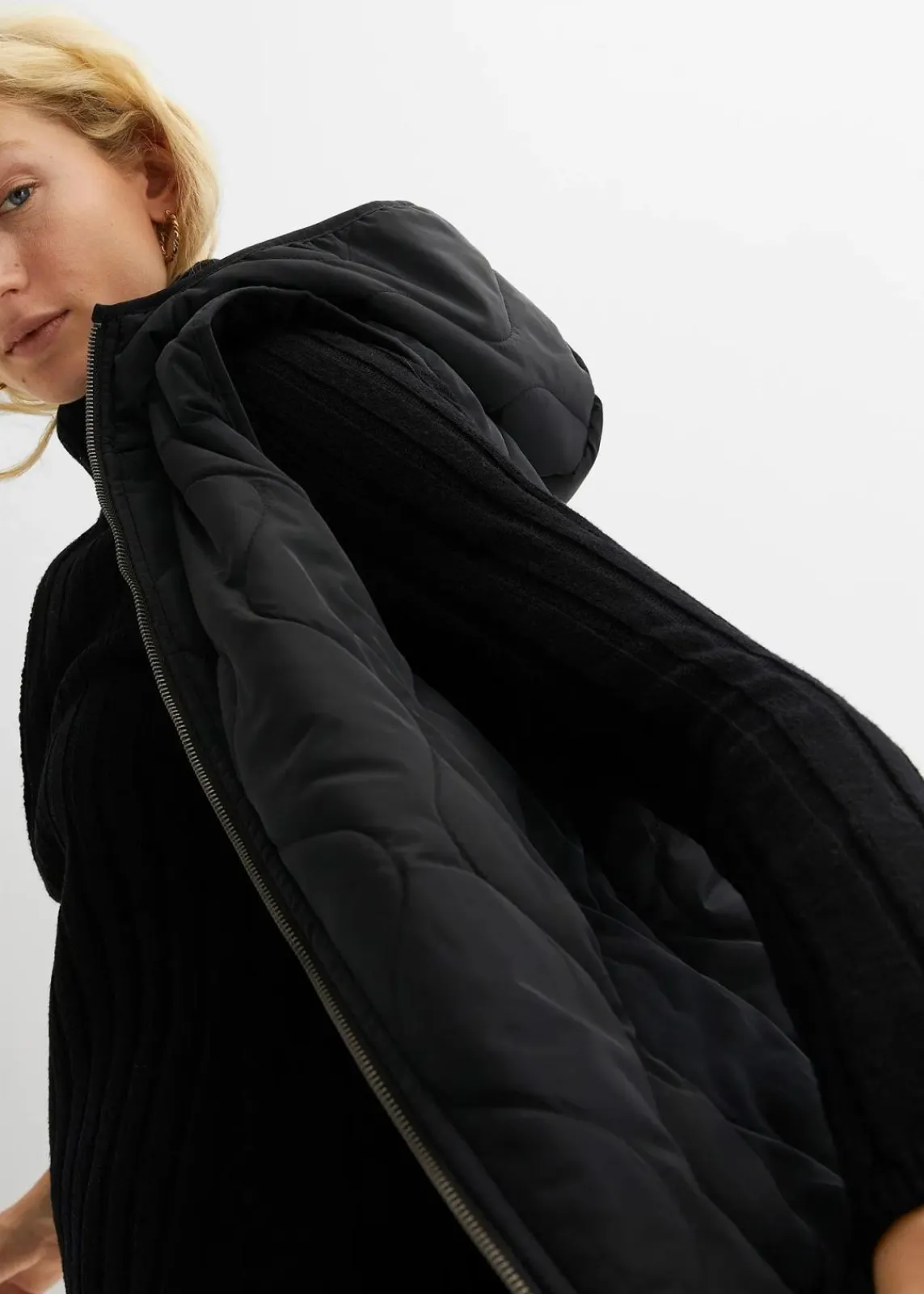 bonprix Jacken & Mäntel|Nachhaltigere Materialien^Wattierte Steppweste schwarz