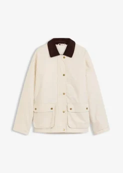 bonprix Bekleidung·Hosen|Jacken & Mäntel^Wattierte Twill-Jacke naturbeige