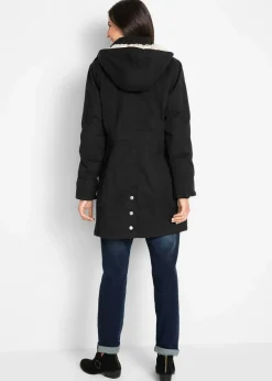 bonprix Bekleidung·Hosen|Jacken & Mäntel^Wattierter Baumwoll-Parka schwarz