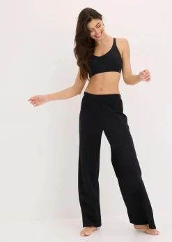 bonprix Bhs|Seamless^Wattierter Feel Comfort Lasercut T-Shirt BH ohne Bügel schwarz