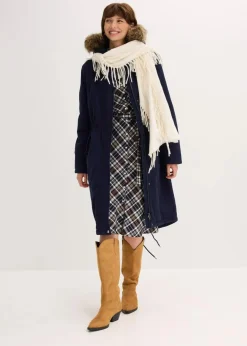bonprix Jacken & Mäntel|Bekleidung·Hosen^Wattierter Long-Parka tintenblau