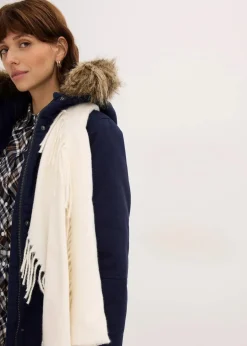 bonprix Jacken & Mäntel|Bekleidung·Hosen^Wattierter Long-Parka tintenblau