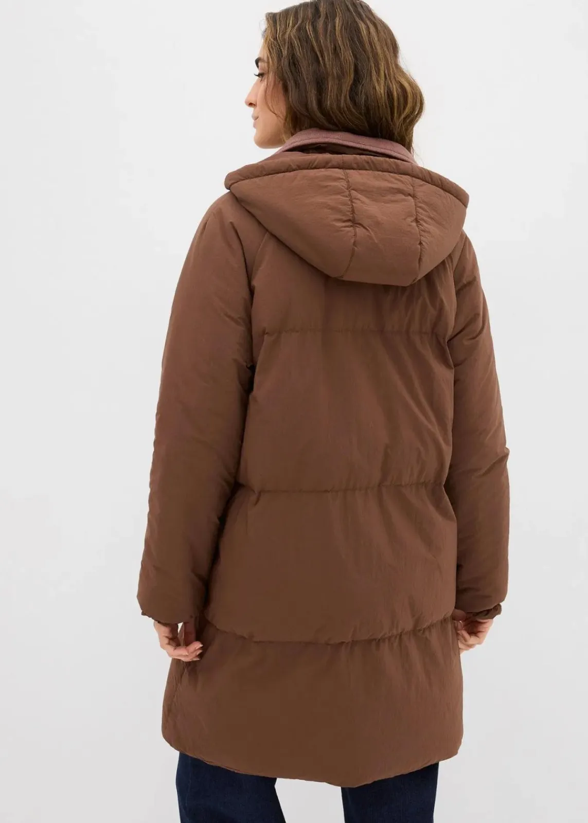 bonprix Nachhaltigere Materialien|Jacken & Mäntel^Wattierter Steppmantel braun