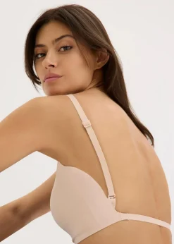 bonprix Nachhaltigere Materialien|Basics^Wattiertes Feel Comfort Multiway Seamless Bralette mattbeige