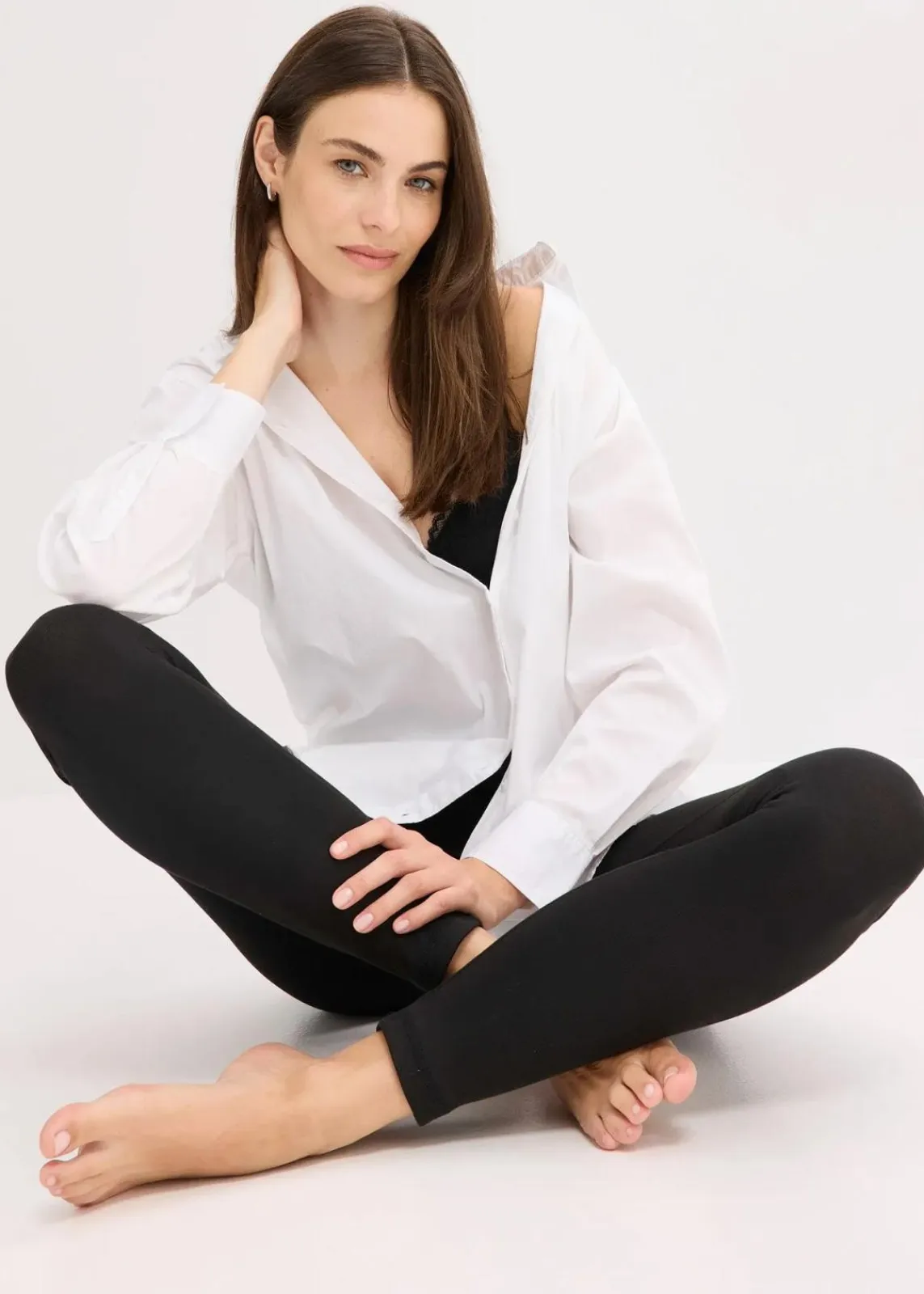 bonprix Wäsche·Socken & Strumpfhosen|Bekleidung·Kleider^weiche Leggings schwarz