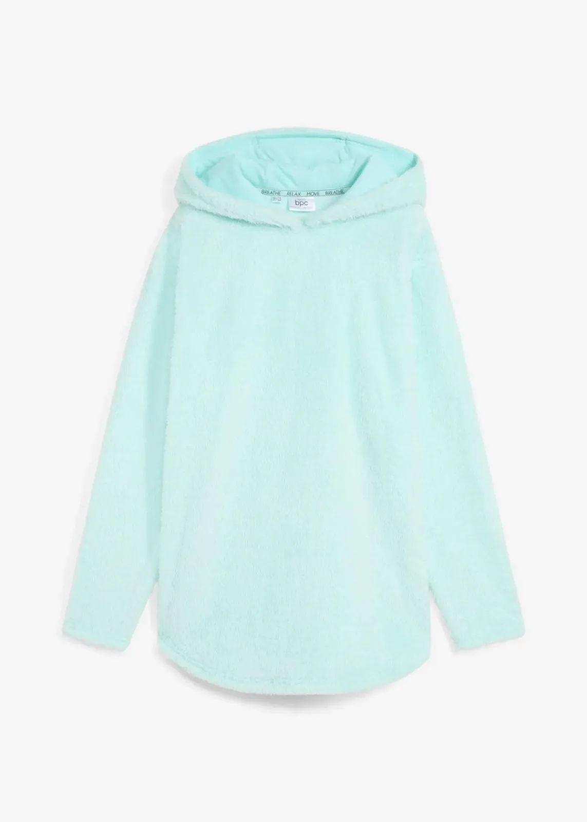 bonprix Homewear|Sportwäsche^Weit geschnittener Loungewear Kuschel-Fleece Longpullover mint