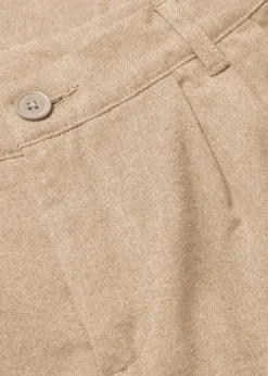 bonprix Hosen|Bekleidung·Kleider^Weite Bundfaltenhose camel meliert