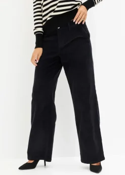 bonprix Hosen|Bekleidung·Kleider^Weite Cordhose schwarz
