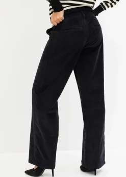 bonprix Hosen|Bekleidung·Kleider^Weite Cordhose schwarz