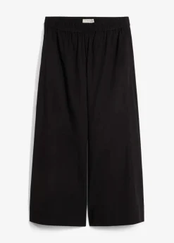 bonprix Hosen|Zweiteiler & Sets^Weite Culotte aus reiner Baumwolle schwarz