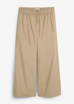 bonprix Bekleidung·Kleider|Zweiteiler & Sets^Weite Culotte aus reiner Baumwolle new khaki