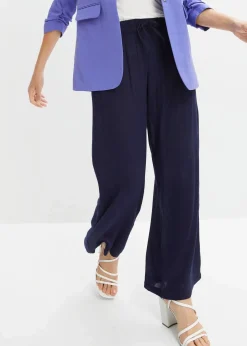 bonprix Bekleidung·Kleider|Hosen^Weite Hose dunkelblau