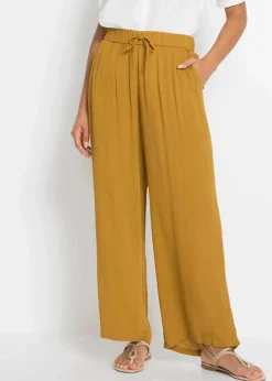 bonprix Hosen|Bekleidung·Kleider^Weite Hose dunkelgelb