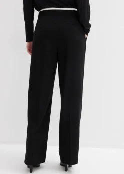 bonprix Hosen|Bekleidung·Kleider^Weite Hose aus Viskose-Mix schwarz