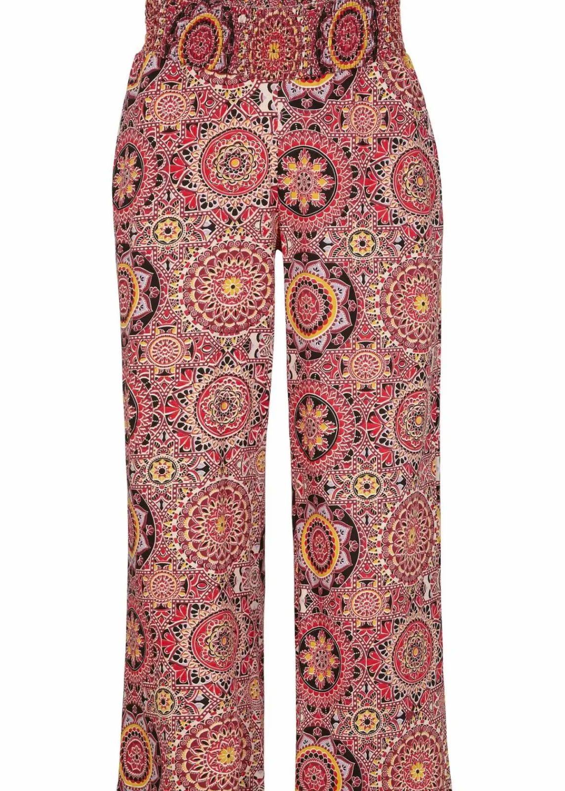 bonprix Bekleidung·Kleider|Hosen^Weite Jersey-Culotte mit breitem Smockbund, 7/8-Länge abendrot paisley