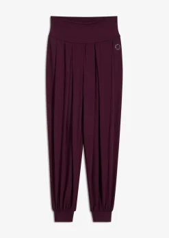 bonprix Hosen|Sportbekleidung^Weite Sporthose mit umklappbaren Bund holunderbeere