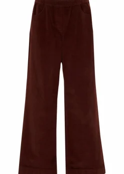 bonprix Bekleidung·Kleider|Hosen^Weite Stretch-Cordhose, High-Waist kaffeebraun