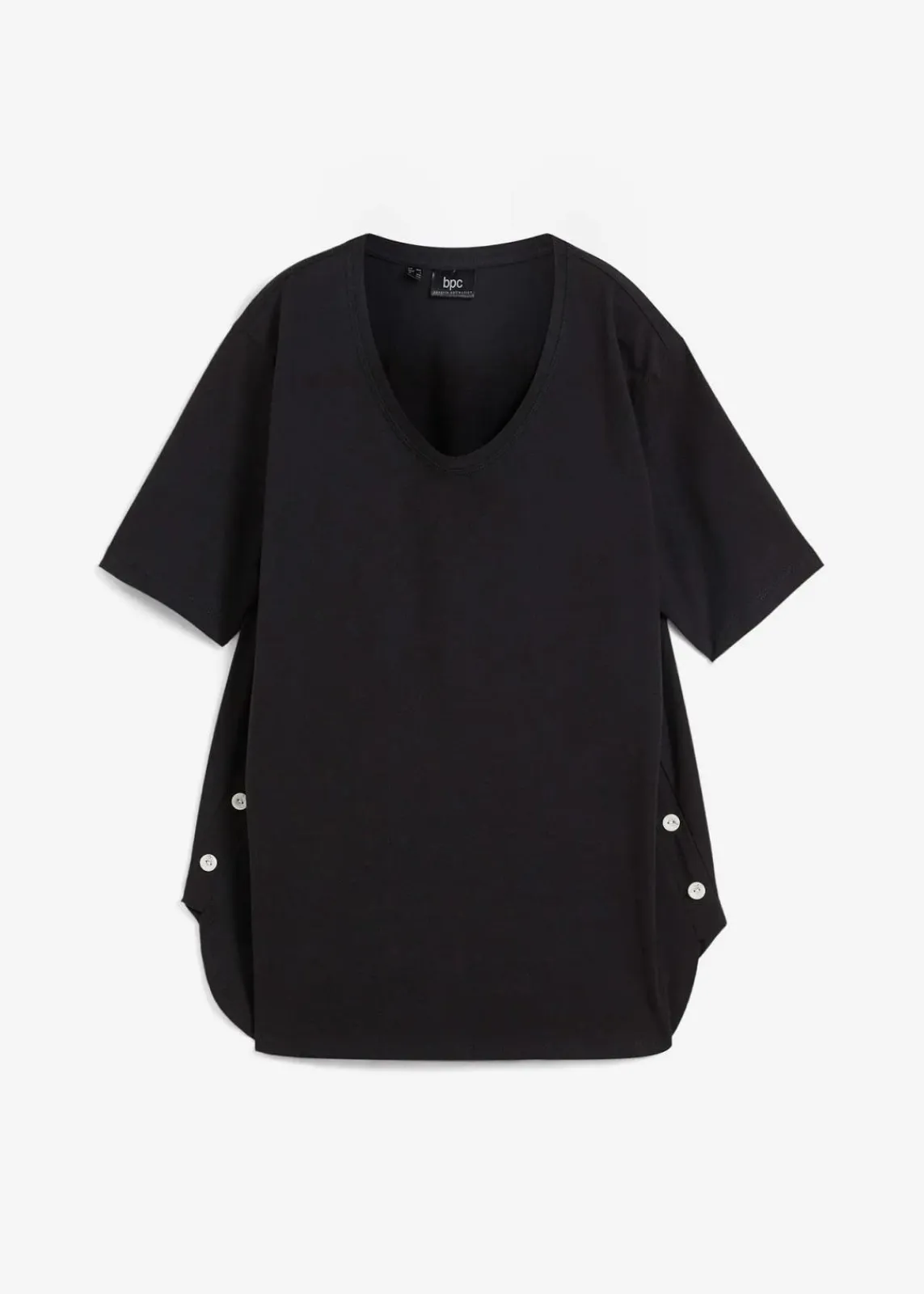 bonprix Shirts & Tops^Weites T-Shirt aus Bio-Baumwolle schwarz