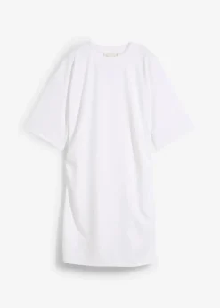 bonprix Kleider|Bekleidung·Pullover & Strickjacken^Weites T-Shirt Kleid weiß