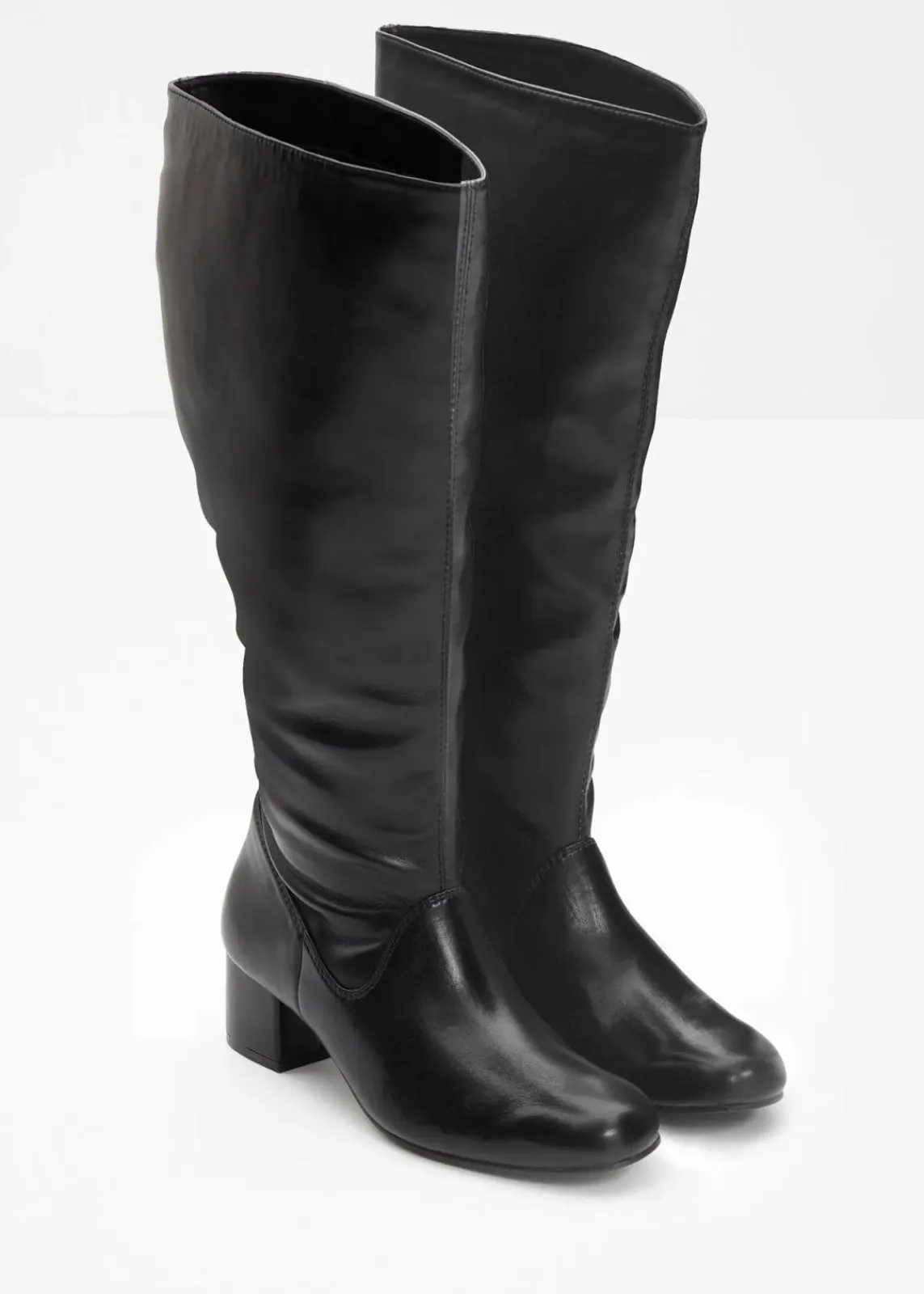 bonprix Stiefel^Weitschaftstiefel schwarz
