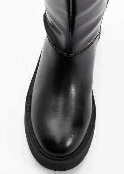 bonprix Stiefel^Weitschaftstiefel schwarz
