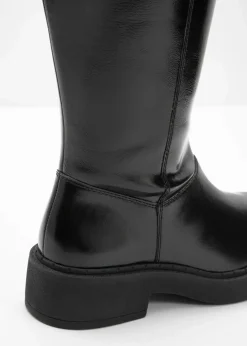 bonprix Stiefel^Weitschaftstiefel schwarz