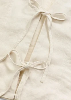 bonprix Bekleidung·Hosen|Jacken & Mäntel^Weste mit Schleifen natur