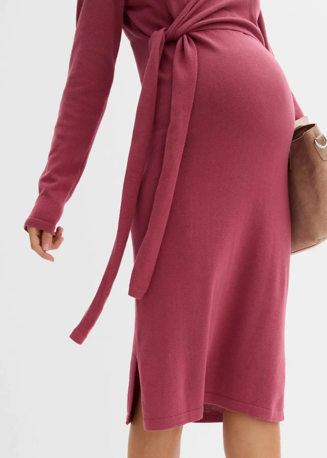 bonprix Bekleidung·Blazer|Umstandsmode^Wickelkleid für die Schwangerschaft und danach aus reiner Baumwolle waldbeere