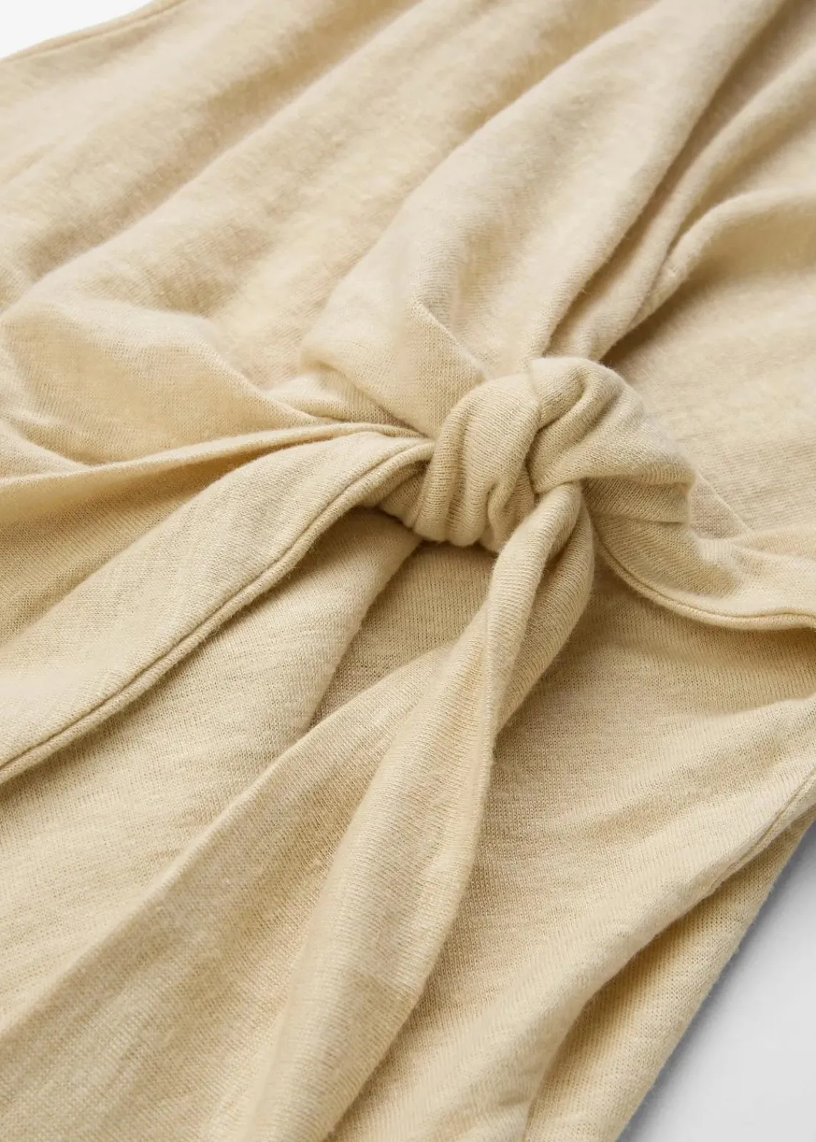 bonprix Shirts & Tops|Premium^Wickelshirt aus reinem Leinen hellsand