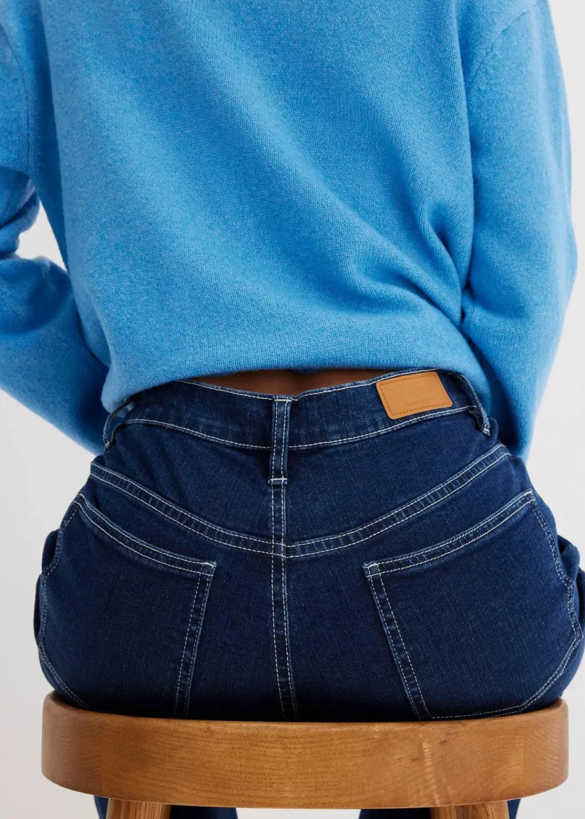 bonprix Jeans|Kurzgrößen^Wide Leg Jeans High Waist, Bio-Baumwolle nachtblau denim