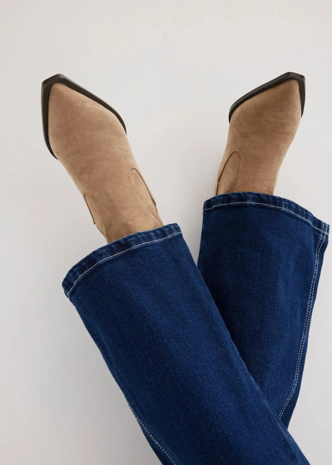 bonprix Jeans|Kurzgrößen^Wide Leg Jeans High Waist, Bio-Baumwolle nachtblau denim