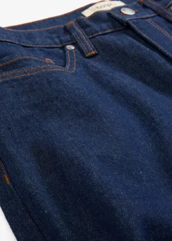 bonprix Jeans|Bekleidung·Shirts & Tops^Wide-Leg-Jeans High Waist tiefblau denim ungewaschen