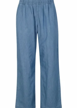 bonprix Jeans|Bekleidung·Shirts & Tops^Wide-Leg-Jeans, High Waist, Bequembund hellblau denim