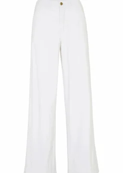 bonprix Bekleidung·Shirts & Tops|Jeans^Wide-Leg-Jeans High Waist, Stretch weiß twill