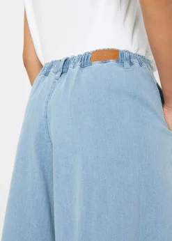 bonprix Jeans|Bekleidung·Shirts & Tops^Wide-Leg-Jeans, Hosenrock hellblau denim