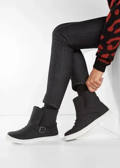 bonprix Gefütterte Winterschuhe|Boots^Winter Boot schwarz