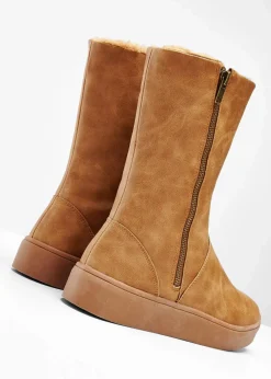 bonprix Gefütterte Winterschuhe|Stiefel^Winter Stiefel camel