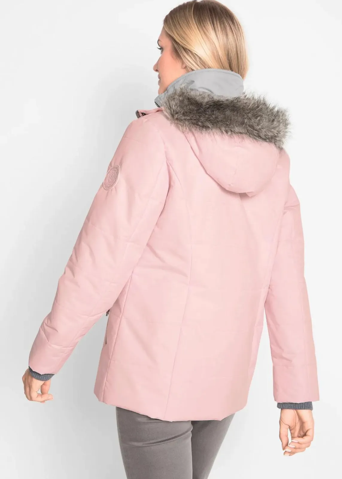 bonprix Jacken & Mäntel|Bekleidung·Hosen^Winterjacke in 2-in1 Optik perlrosa
