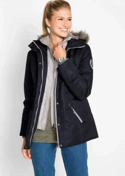 bonprix Bekleidung·Hosen|Jacken & Mäntel^Winterjacke in 2-in1 Optik schwarz