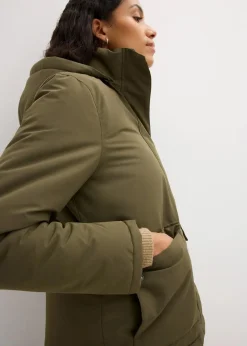 bonprix Nachhaltigere Materialien|Jacken & Mäntel^Winterjacke mit aufgesetzen Taschen dunkeloliv