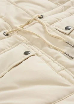 bonprix Bekleidung·Hosen|Jacken & Mäntel^Winterjacke mit verstellbarem Taillenbündchen hellsand