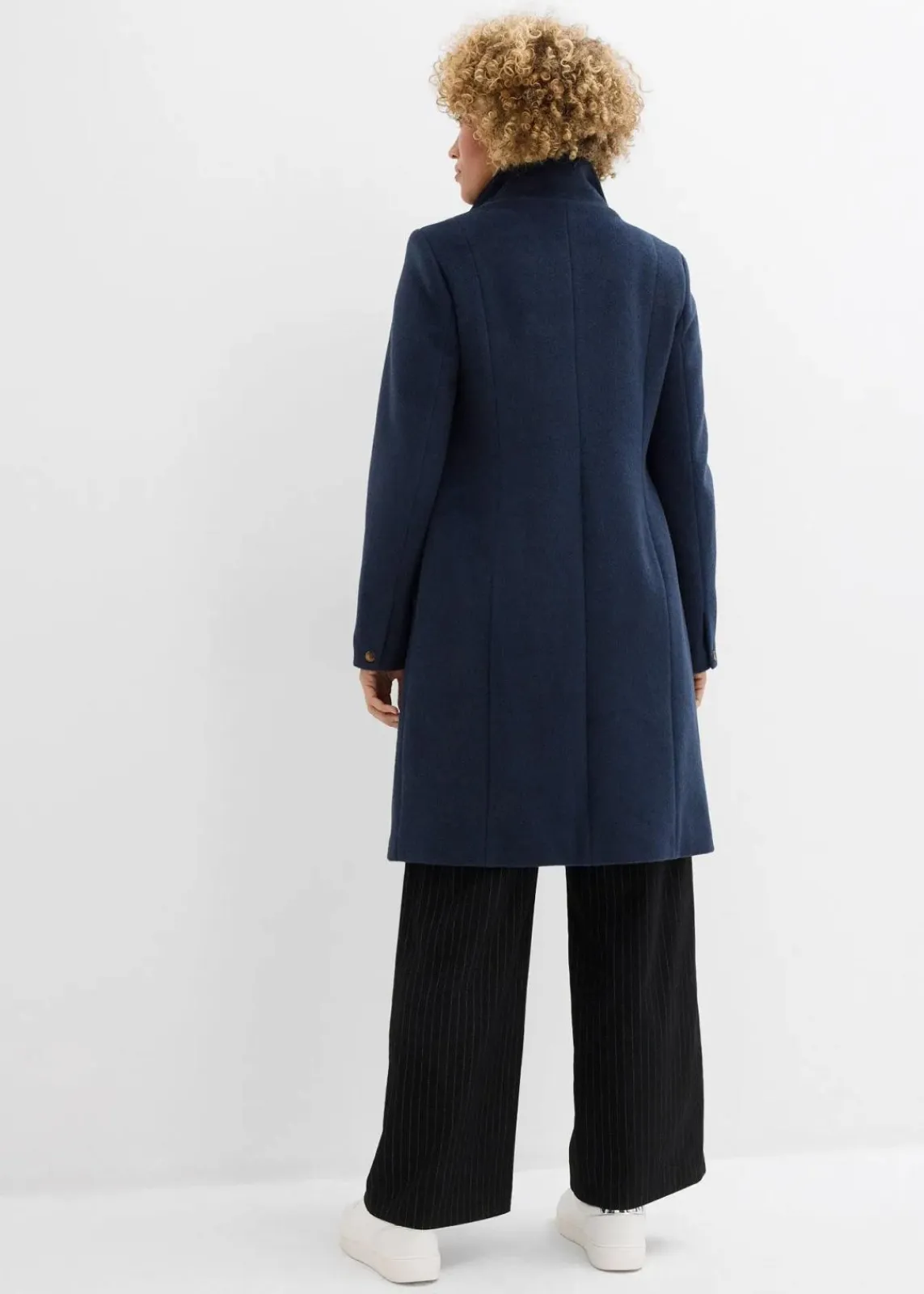 bonprix Jacken & Mäntel|Bekleidung·Hosen^Wintermantel, 2in1 Optik tiefblau meliert